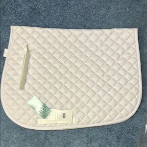 White Quilted Saddle Pad